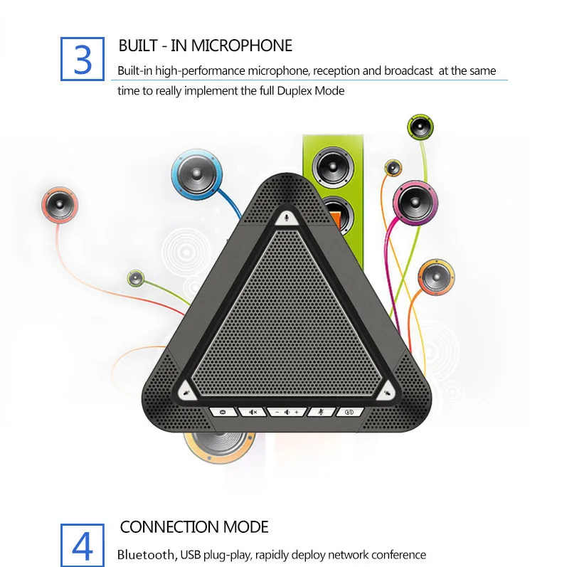 TONGVEO A300B для софтфона и мобильного телефона UC беспроводной Bluetooth динамик для смартфонов iPad планшеты