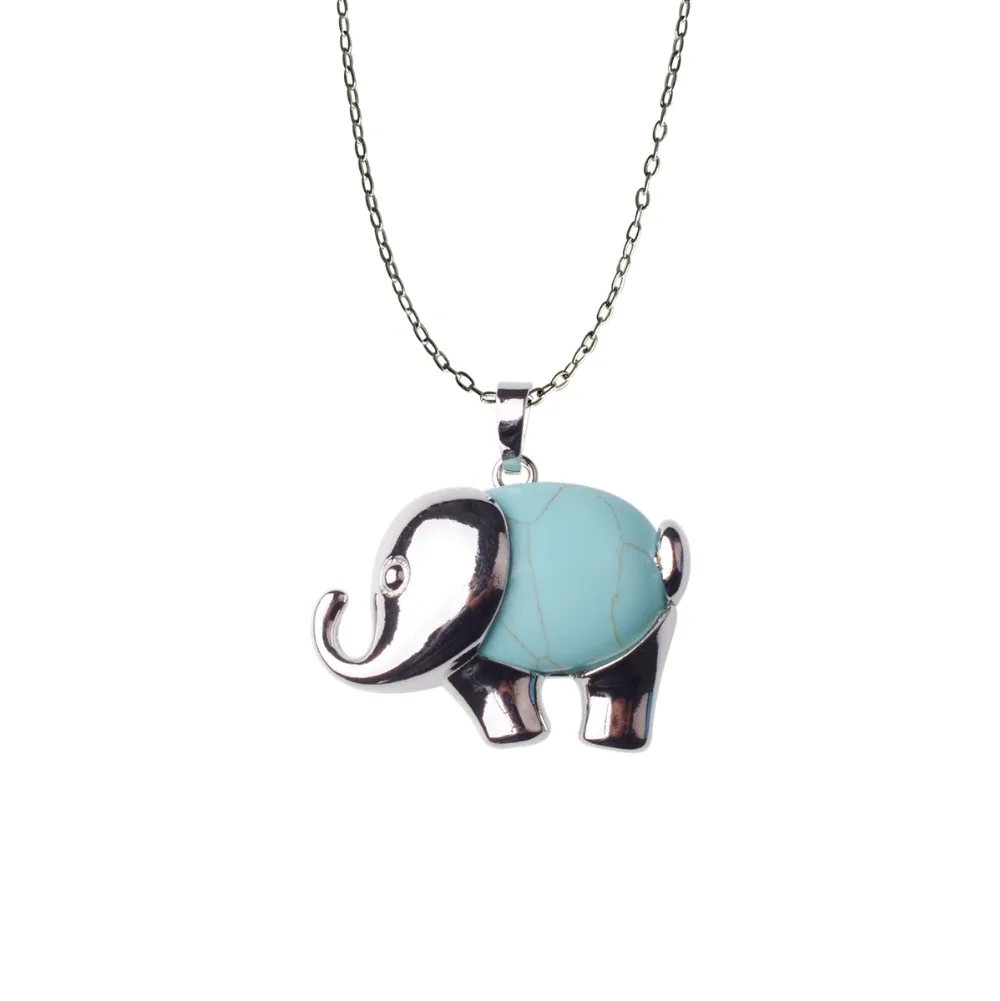 Natural lapis lazuli Auspicious peace Elephant Carved Crystal Rhinestone Antique Pendant Necklace Women's Trendy Jewelry Gift |