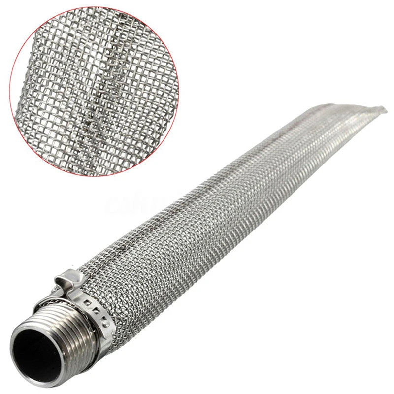 Stainless Steel Kettle Tube Mash Tun Mesh Filter Bazooka Spigot Pot Boil Screen Brew For Home (6/12 inch) | Дом и сад