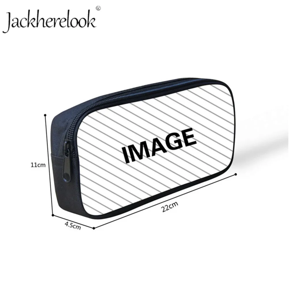 Jackhereluk Beauty детский пенал с принтом бабочки косметичка животными на молнии для