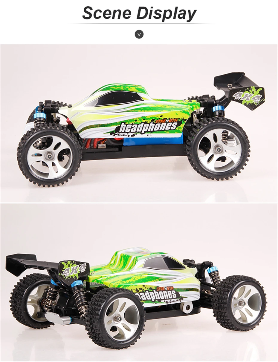 Wltoys A959-B 1:18 Радиоуправляемая машина 2,4G 4WD 70 км/ч высокоскоростная радиоуправляемая дрифтерная Машина Радиоуправляемая машинка радиоуправляемая багги