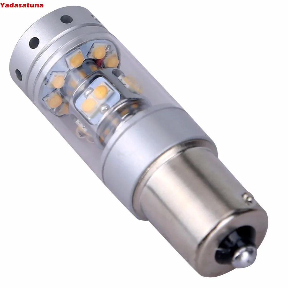 2X1156 T25 BA15S светодиодный Авто ампулы 28 SMD 140W 1073 Feu Arriere/рад P21W Voiture лампе Blanc 6000 К DC 12 30В