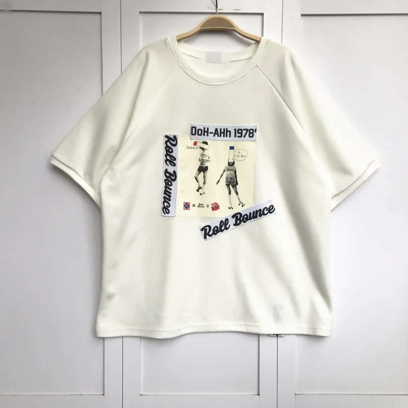 Футболка женская с буквенным принтом модная брендовая Свободная рубашка в стиле