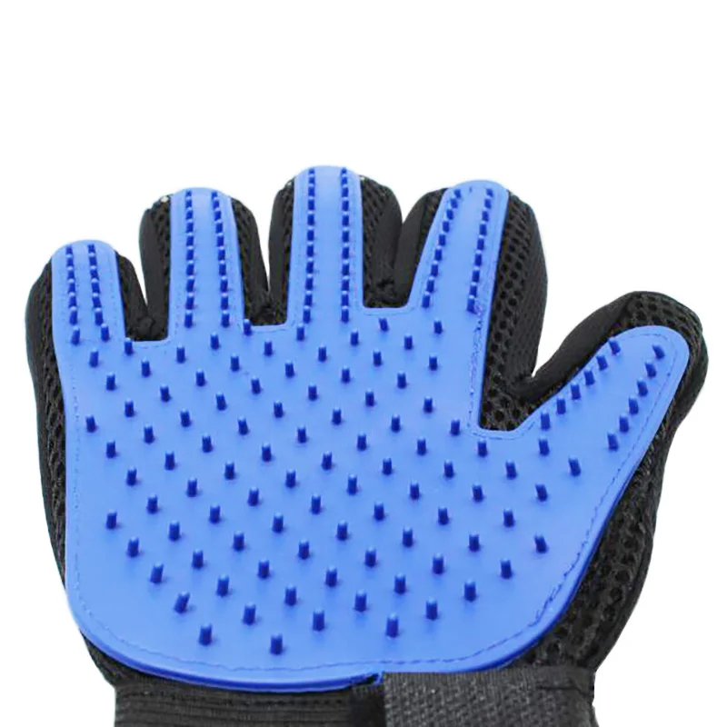 Щетка для вычесывания домашних животных силиконовая перчатка груминга кошек 5