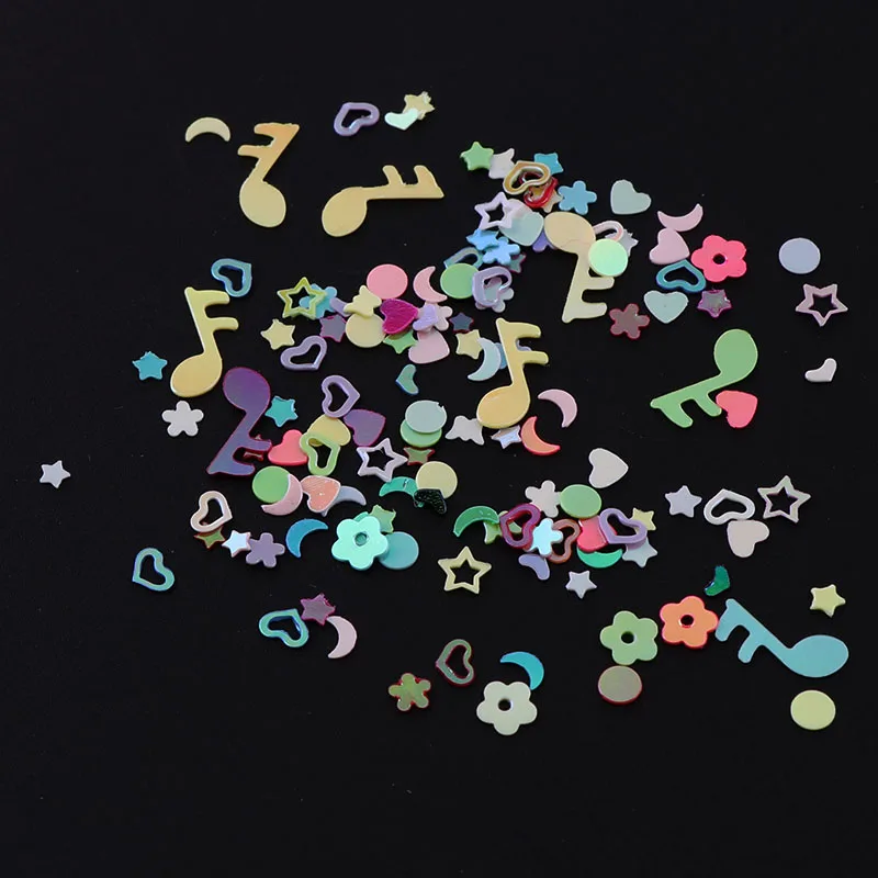 

5000 шт. 2,5-3 мм Луна Звезда Сердце Свадебная вечеринка Конфетти для ногтей Блестки Хлопья Художественные блестящие украшения Украшение стола Вечеринка