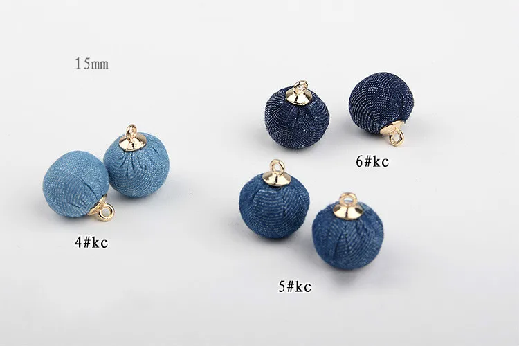 Модная индивидуальная упаковка джинсовые серьги из бисера кулон аксессуары DIY