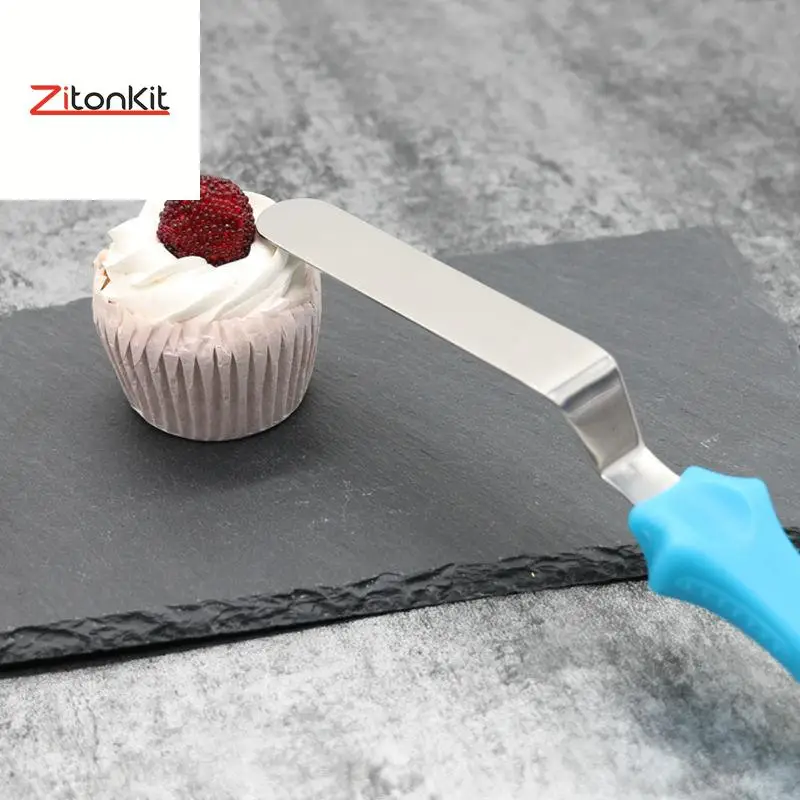 3 шт. нож для сливочного крема выпечки Шпатель из нержавеющей стали наклонная