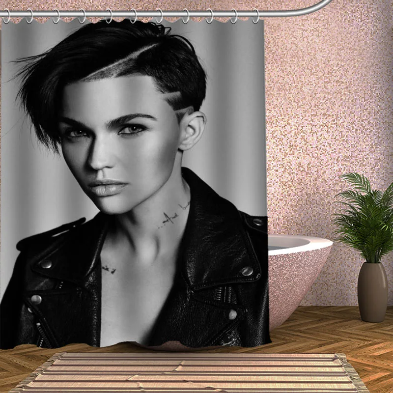 Занавеска для душа Ruby Rose экологически чистая Современная занавеска ванной из