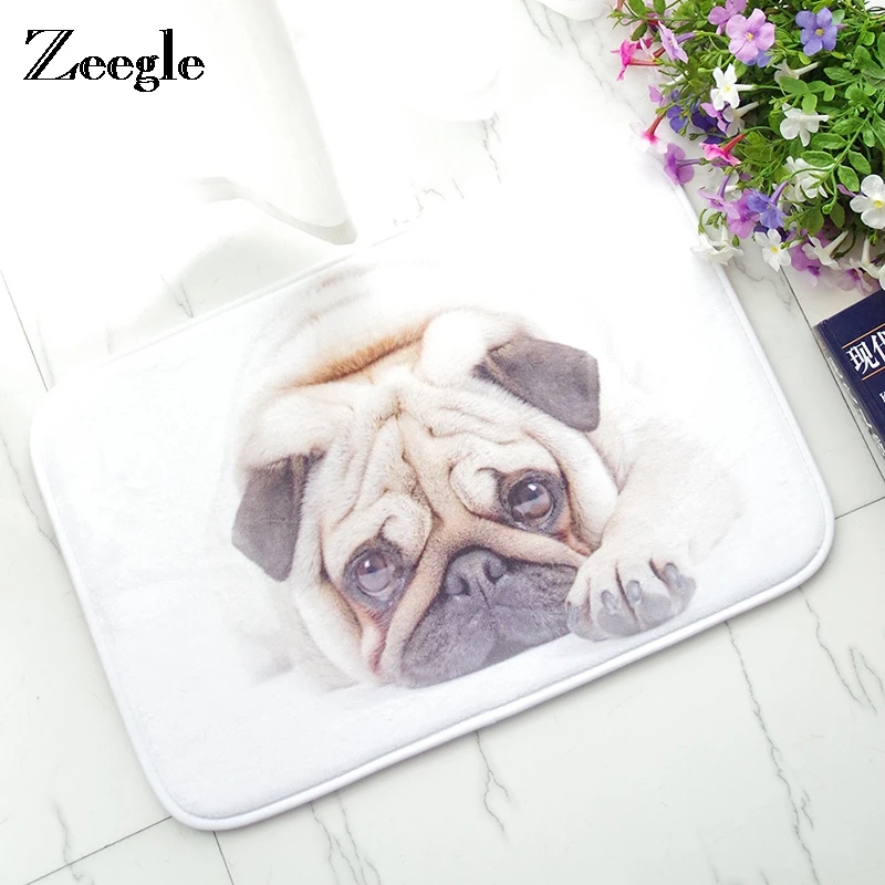 Zeegle Dog коврик наружные коврики фланелевый Коврик для пола нескользящий спальни