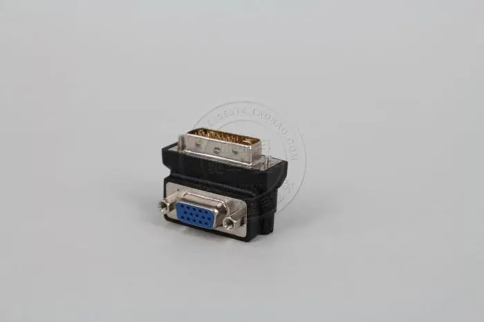 DVI в VGA конвертер адаптера переменного тока 90 градусов I 24 + 5 мужчина к HD15