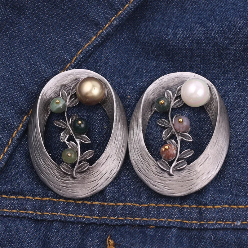 2019 год винтажные стильные овальные бриллианты броши веточка и булавки