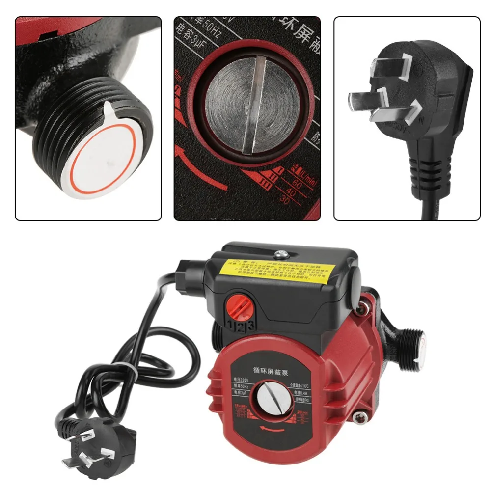

Высокая эффективность циркуляционный насос G1 нить 220 V 100 W циркуляционный водяной насос для солнечный обогреватель литой Алюминий