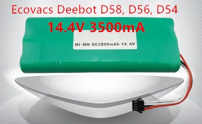 Ecovacs deebot вакуумная батарея 3500 мАч 14 4 В Для Deebot D54 Deepoo D56 D58 540 550 560 570 580