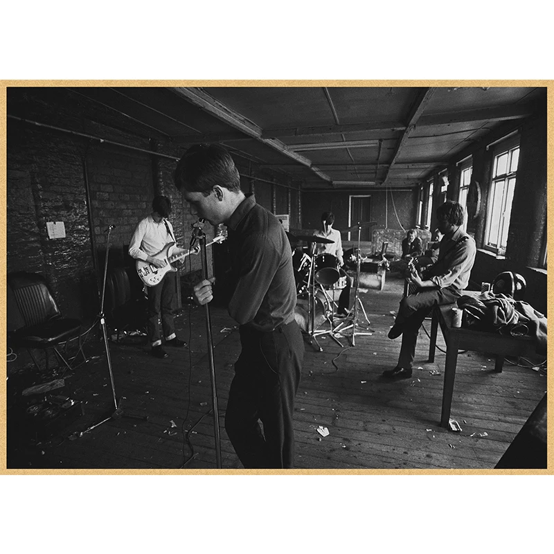 ВИНТАЖНЫЙ ПЛАКАТ Division Joy happy split из крафт бумаги ретро постер в стиле рок Постер