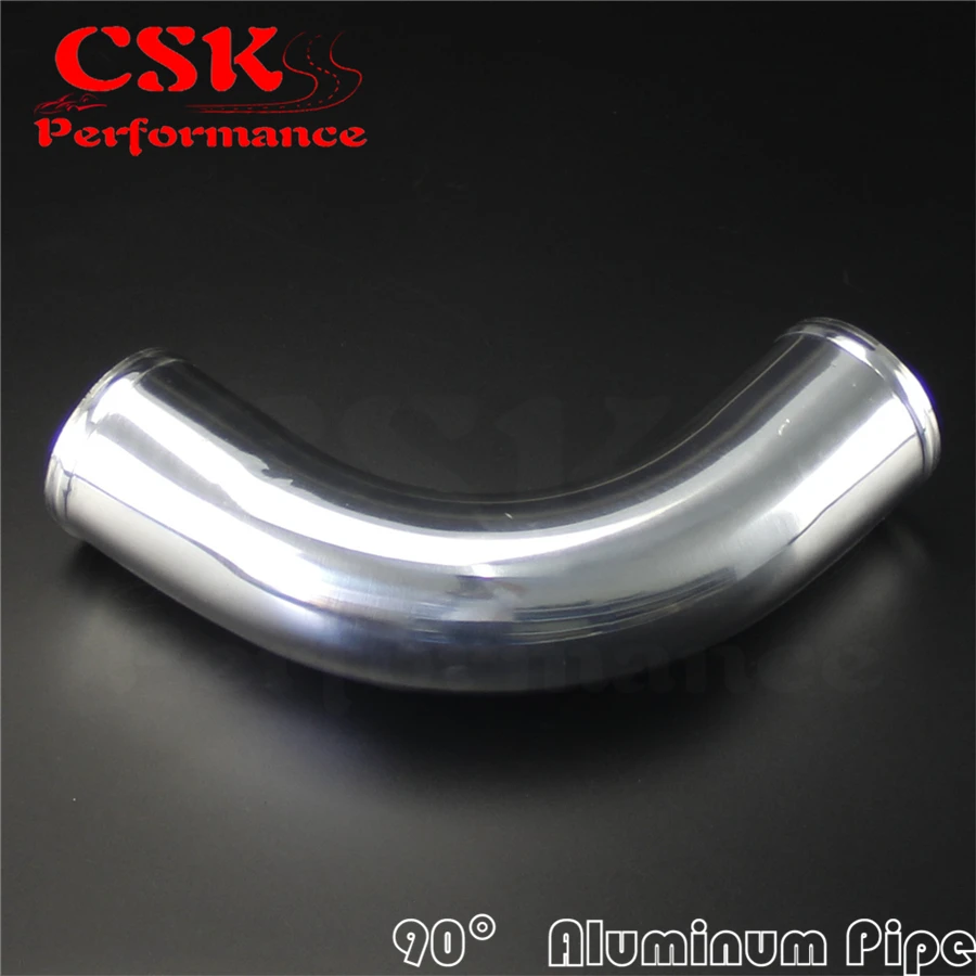 

90 Degree 70mm 2.75" inch Aluminum Intercooler Intake Pipe Piping Tube hose