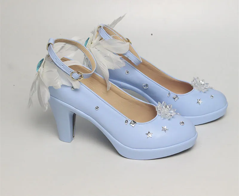

2019 Snow Miku Cosplay Princess Shoes