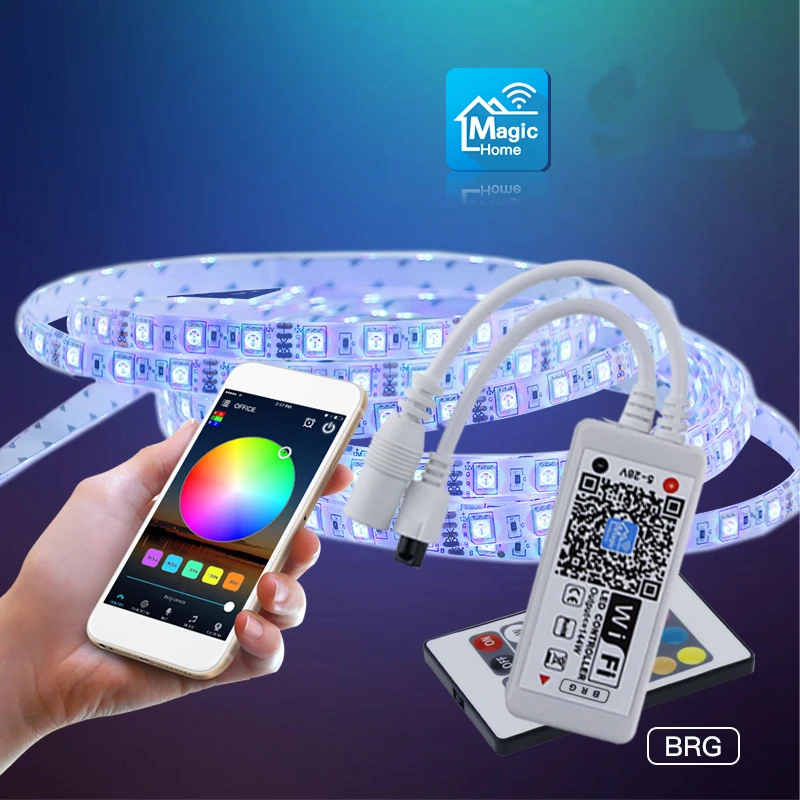 AL LC03 Супер Мини светодиодный wifi RGB приложение управление Лер + 24 пульт