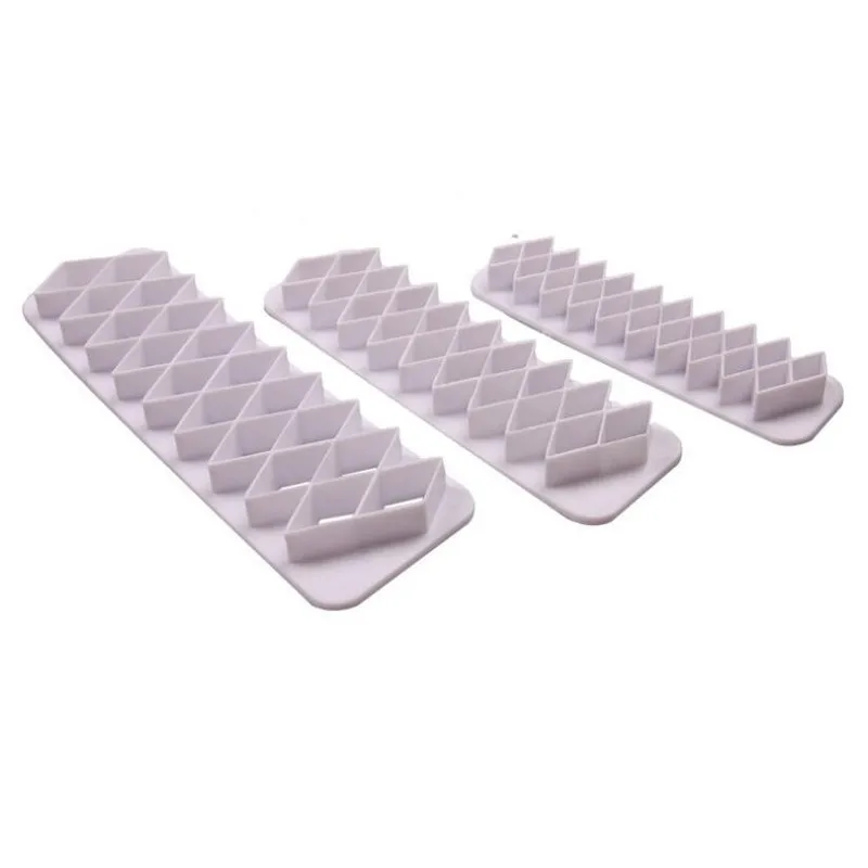 

3Pcs Portable Biscuit Die-cutting Food Grade Baking Accessories Plastic Kitchen Gadgets Cake Mold Cake Decor Tools