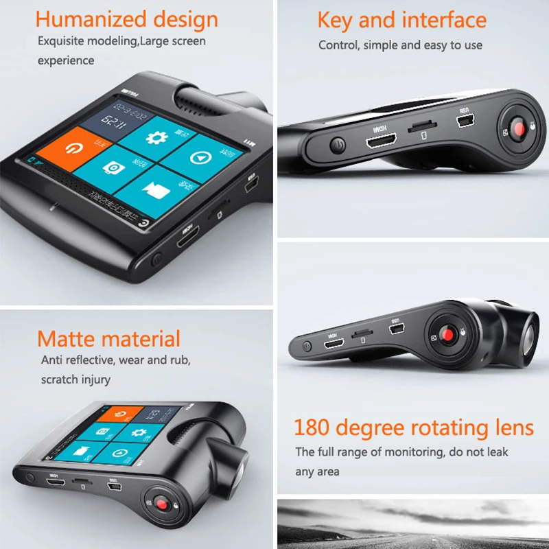 Ambarella A7 Автомобильный Видеорегистратор Видеокамера с GPS Logger Ночного Видения fhd 1080