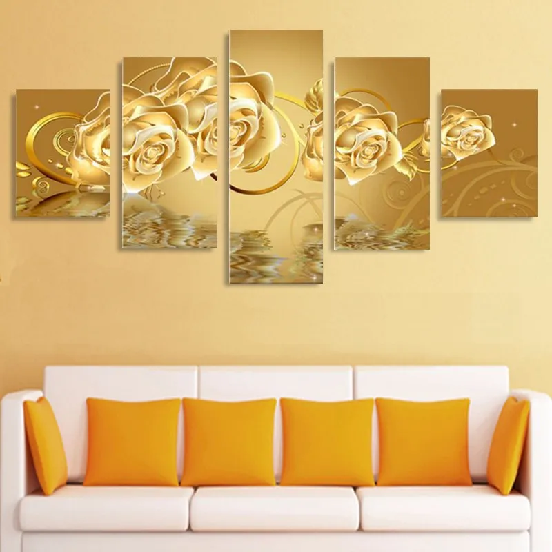 5 шт. декоративная картина на холсте без рамки