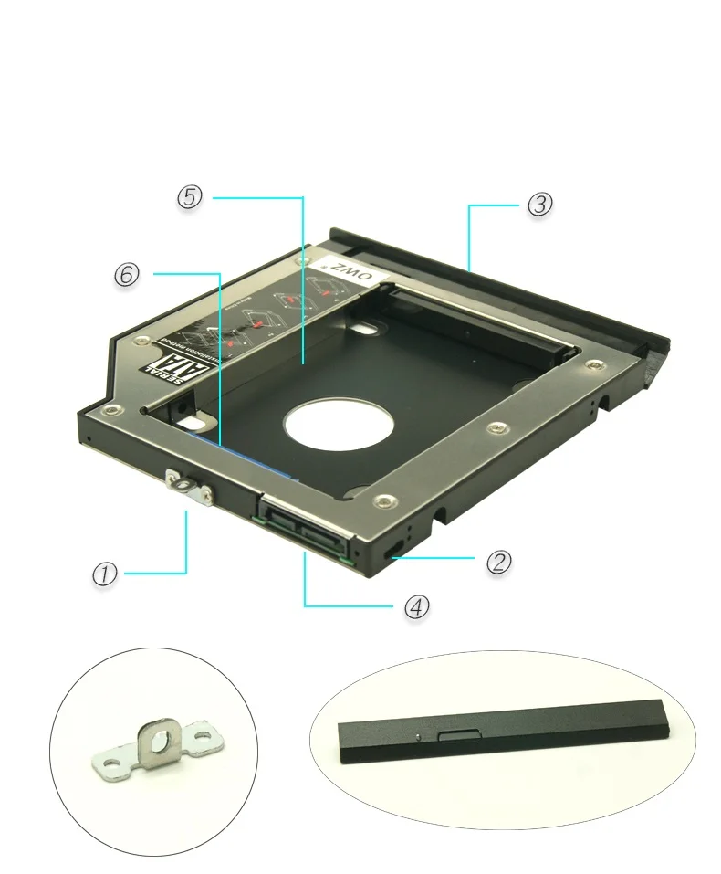 Новый переходник WZSM для установки второго жесткого диска SATA HDD SSD Lenovo ideapad V110 |