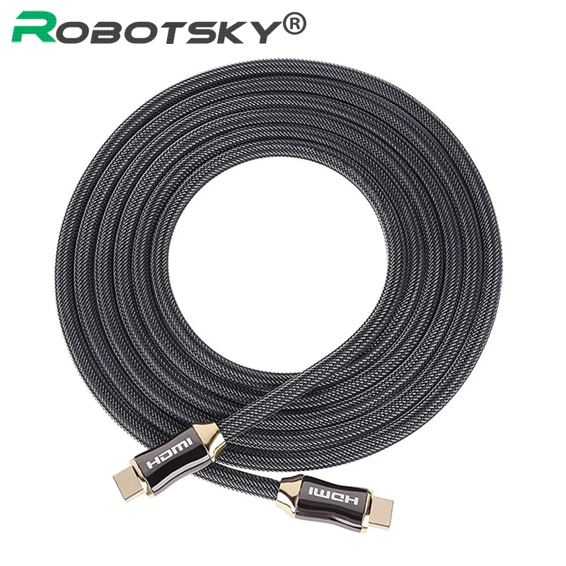 Кабель HDMI 2,0 4K 1080P HDMI к HDMI кабель 1/1. 5/2/3/5/8/10M Кабель HDMI адаптер 3D для ТВ ЖК-дисплей ноутбук PS3 проектор компьютер