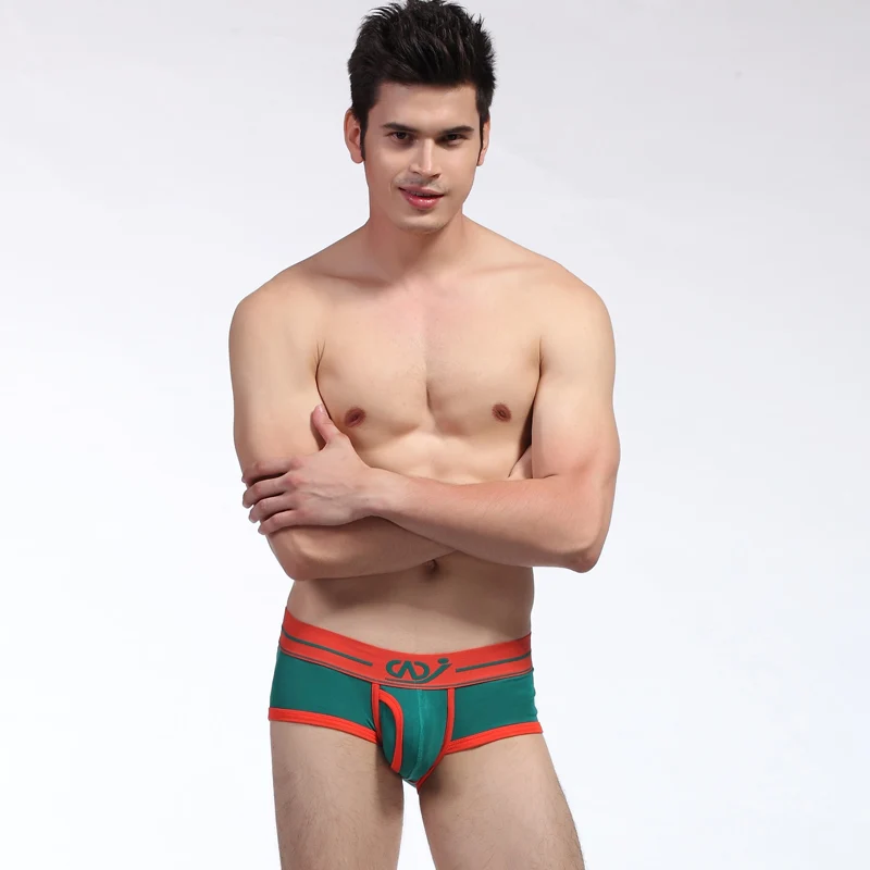 Модные мужские хлопковые боксеры удобное здоровое нижнее белье u-образные шорты