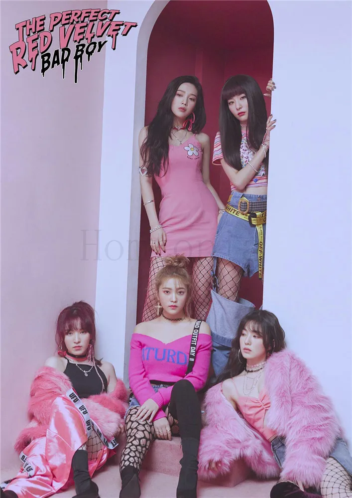 Плакаты настенные наклейки Идеальный Красный бархат Bad Boy K-Pop украшение дома высокое разрешение - Цвет: Цвет: желтый