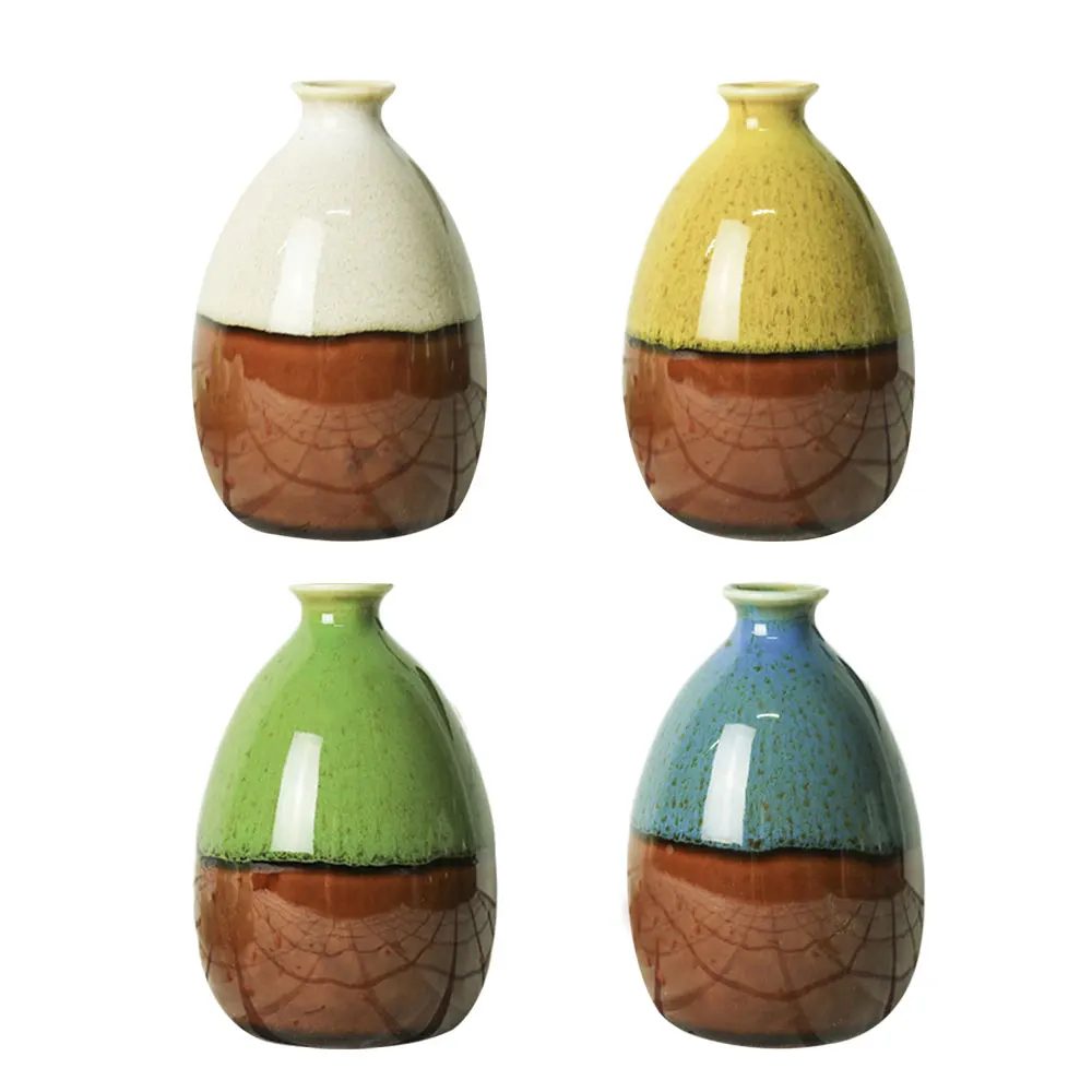 

Vase Flower Pot Home Decoration Ornament Fambe Ceramic Creative Colorful Flower Vase Home Deco Room Table Decoration