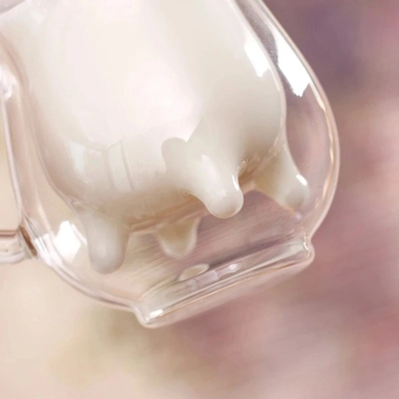 Новинка стаканы для напитков молока коровы 240 мл двойные термостойкие стеклянные