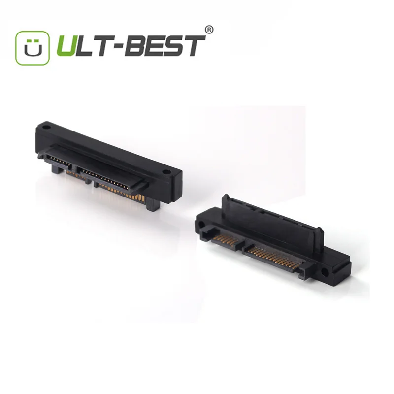 Адаптер SATA ult best удлинитель 7 + 15 22P штекер гнездо переходник под прямым углом 90