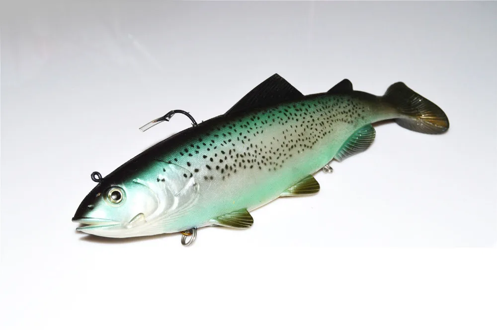 Deep sea Big Fishing soft Replica Fish Lure Baits Hook 30cm/370g Free shipping | Lures