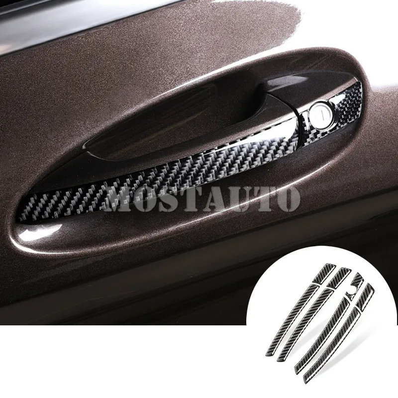 

For Benz A-Class W176 B-Class W246 Carbon Fiber Car Door Handle Cover Trim 2012-2018 8pcs Car Accessories Interior Car Decor