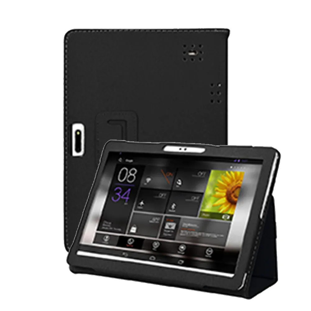 Защитный универсальный кожаный чехол-книжка с подставкой для 10 1 дюймового