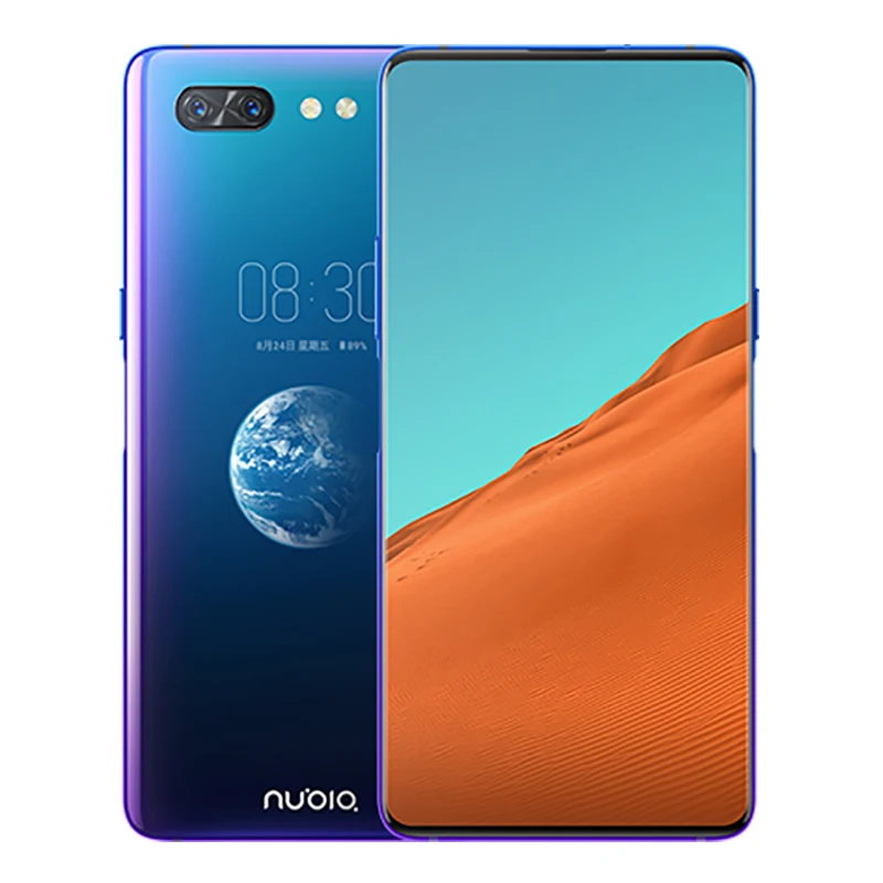 Nubia X мобильный телефон 6 26 дюймов ГБ/8 ГБ ОЗУ 64 Гб/128 Гб ПЗУ Восьмиядерный Snapdragon 845
