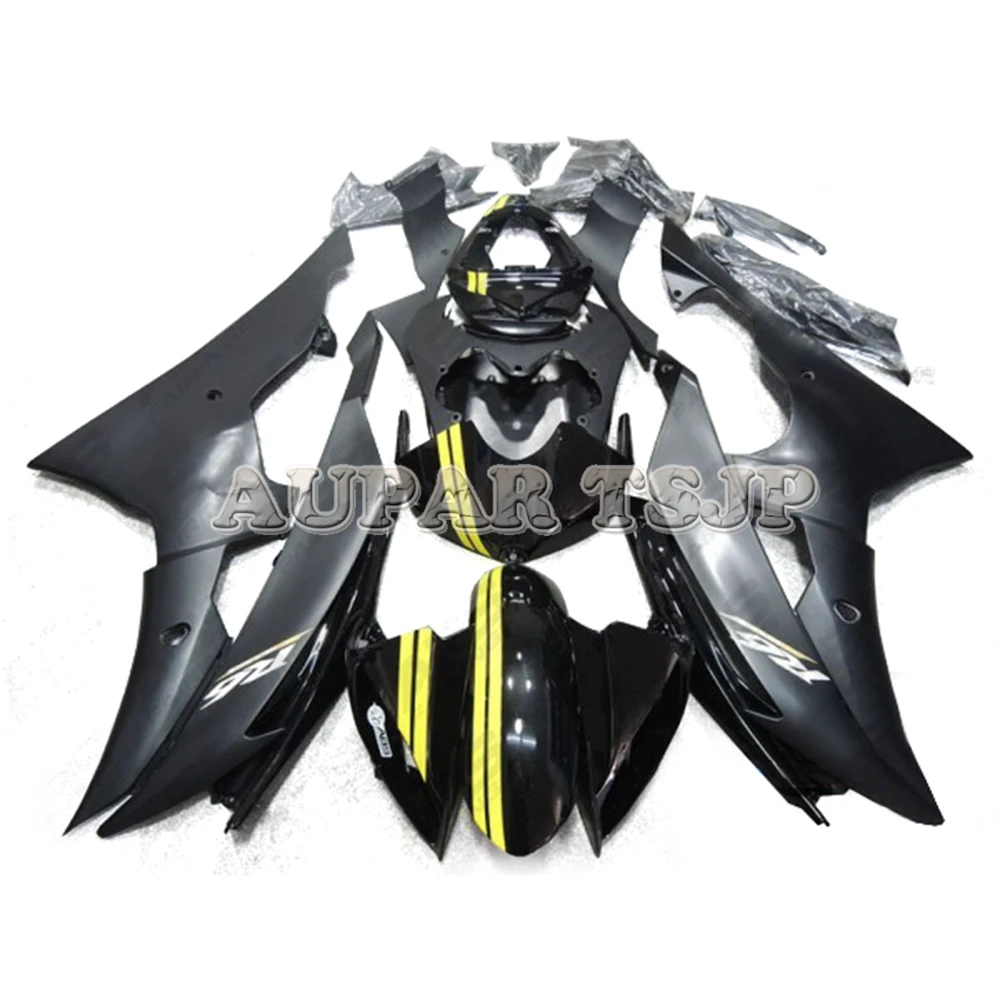 

Black Yellow Stripes Panel For Yamaha 2008 09 10 11 12 13 14 15 16 2008 - 2016 YZF-600 R6 Injection Pieces Motorcycle Covers