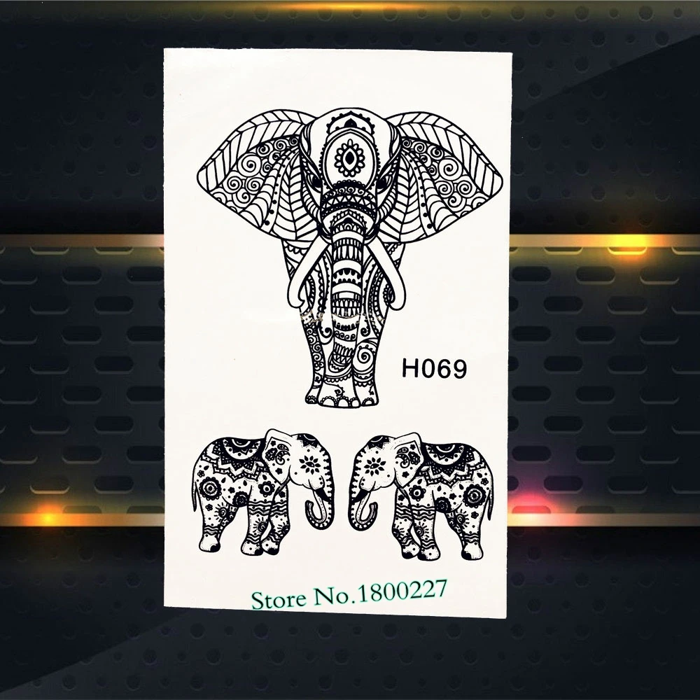 Лидер продаж Черный Перо Временные татуировки Стикеры для Для мужчин женщин Arm