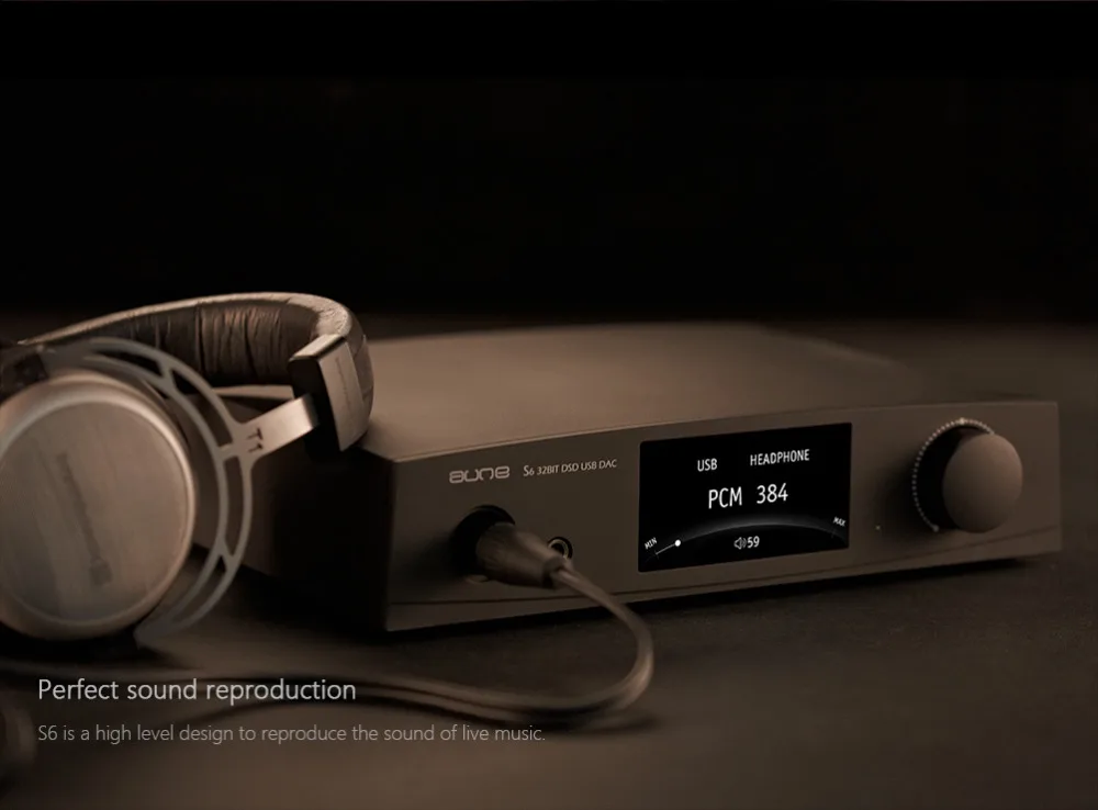 Aune S6 32 бит 384K Blanced DAC DSD128 USB AEC коаксиальный Оптический Усилитель для наушников RCA XLR Powerfual портативный SUB звуковая карта AMP