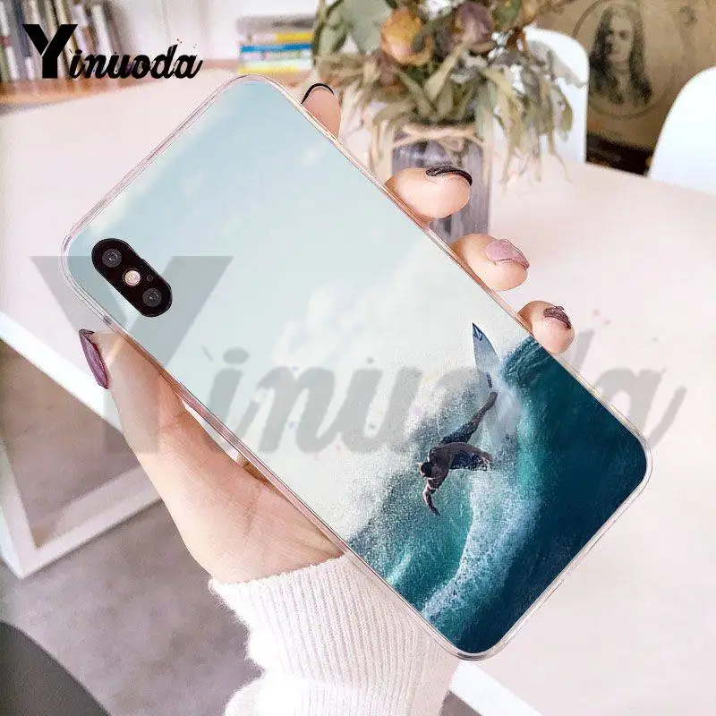 Чехол Yinuoda для iPhone 7 6 X морской волны серфинга лета океана чехол телефона 6s 7plus 8 8Plus