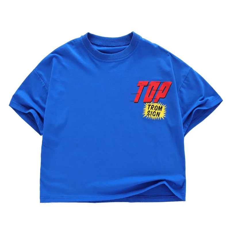 Костюм джазового танца для девочек и мальчиков футболка большого размера