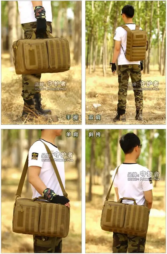 

Protector Plus Multi function computer handbag travel bag mountaineering bag outdoor backpack camouflage large shoulder bag 35L