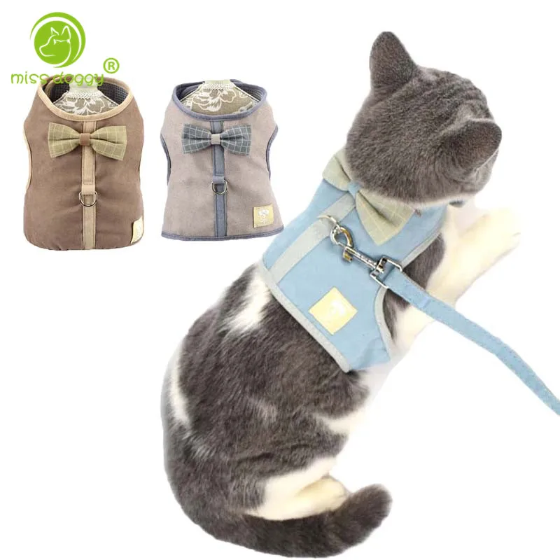 Нейлоновый прочный сундук для собак жилетка с ремнем модный галстук-бабочка