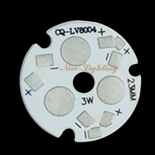 Светодиодная алюминиевая Базовая пластина отличного качества 3 Вт диаметр 23 мм