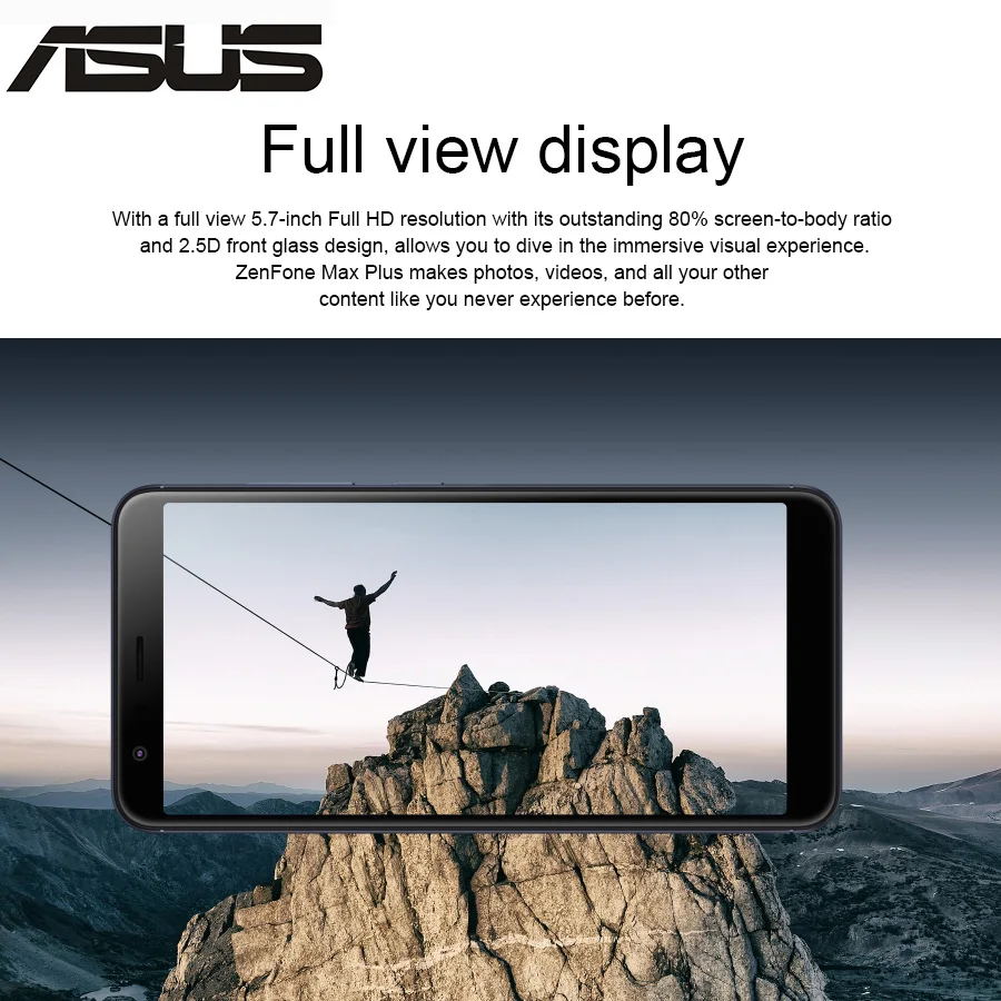 ASUS ZenFone 18:9 Max Plus M1 ZB570TL мобильный телефон с 5 7 дюймовым дисплеем ОЗУ 4 Гб ПЗУ 64 ГБ 4130