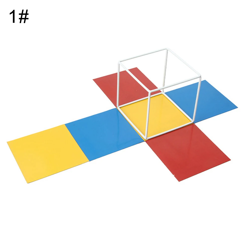 Магнитные раскладные геометрические Твердые shapeCube Призма 3D плоское обучение сравнение математические игрушки для детей