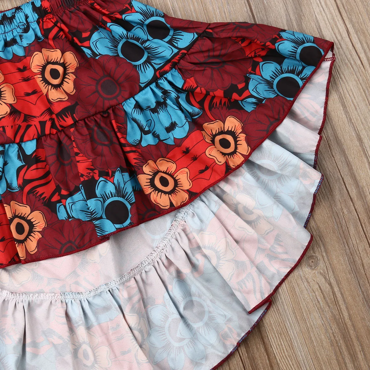 Комплект одежды из 2 предметов для новорожденных и маленьких девочек Красная