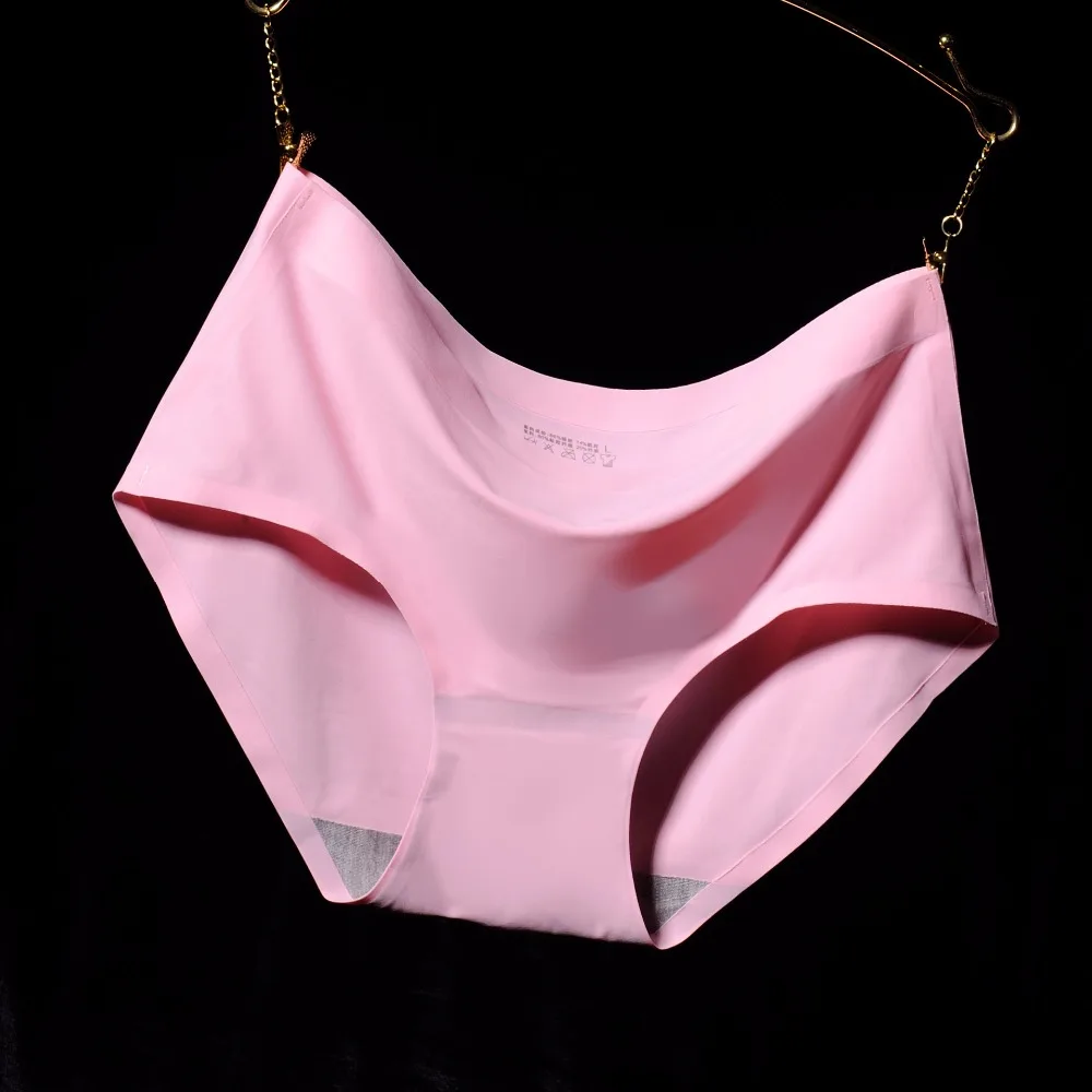 Бесшовное однотонное нижнее белье для женщин бесшовное чистый цвет шелк льда