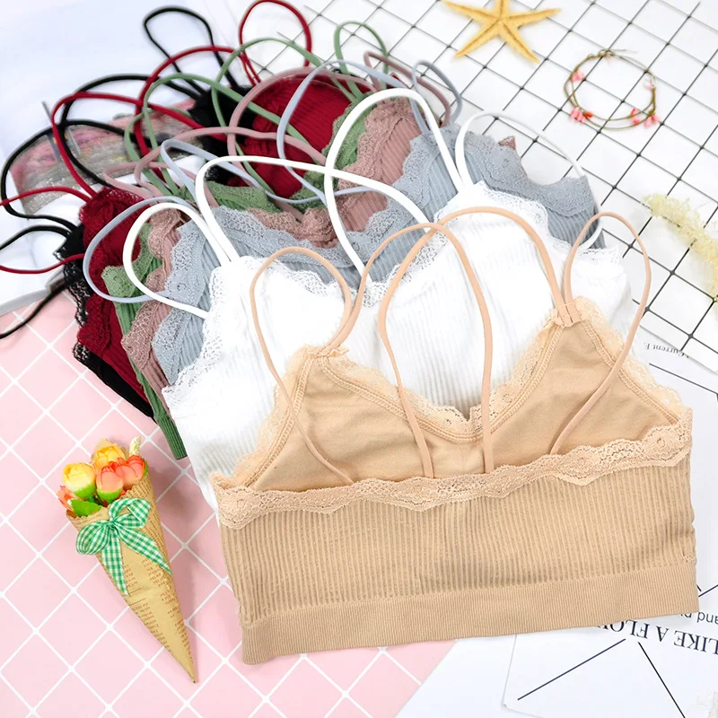 Женский сексуальный бесшовный кружевной бюстгальтер с закручивающимися