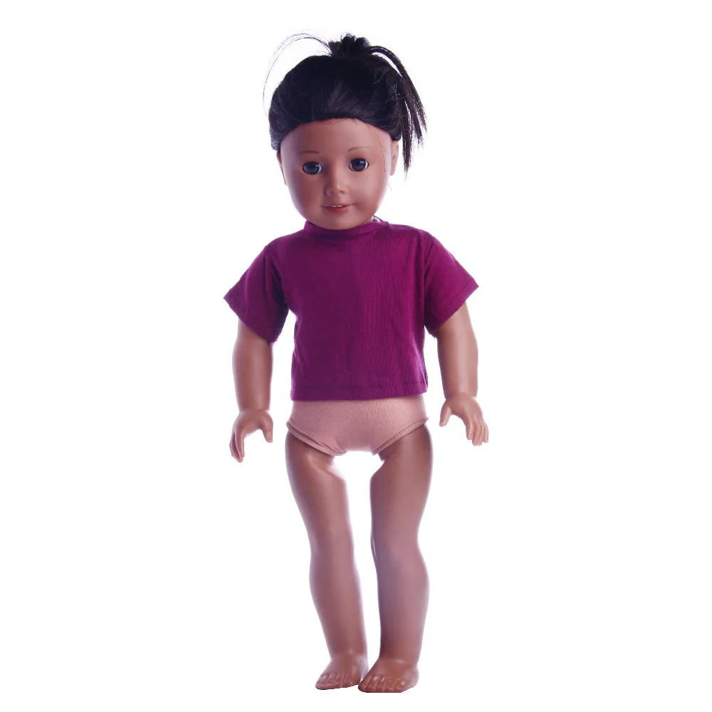 Аксессуары для кукол Футболка Подходит 18 дюймовых американских 10 различных