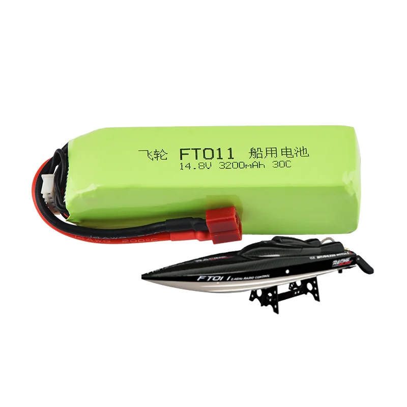 2018 хорошее качество ZDF Lipo 4S 14 8 V 3200mah 30C RC лодка FT010 FT011 батарея с Т-образным разъемом